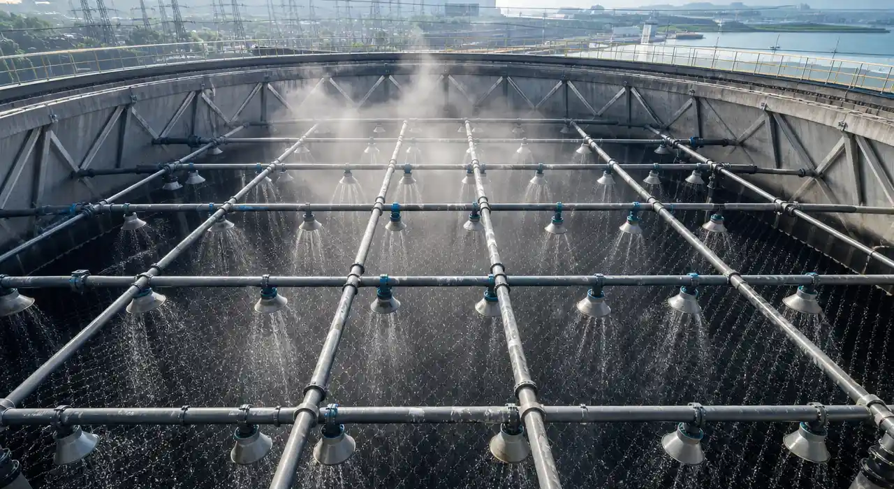 Cooling tower spray