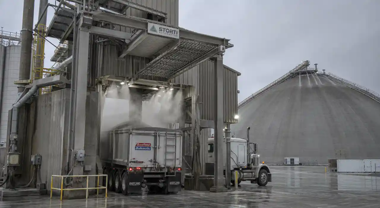 Cement mixer truck cleaning spray