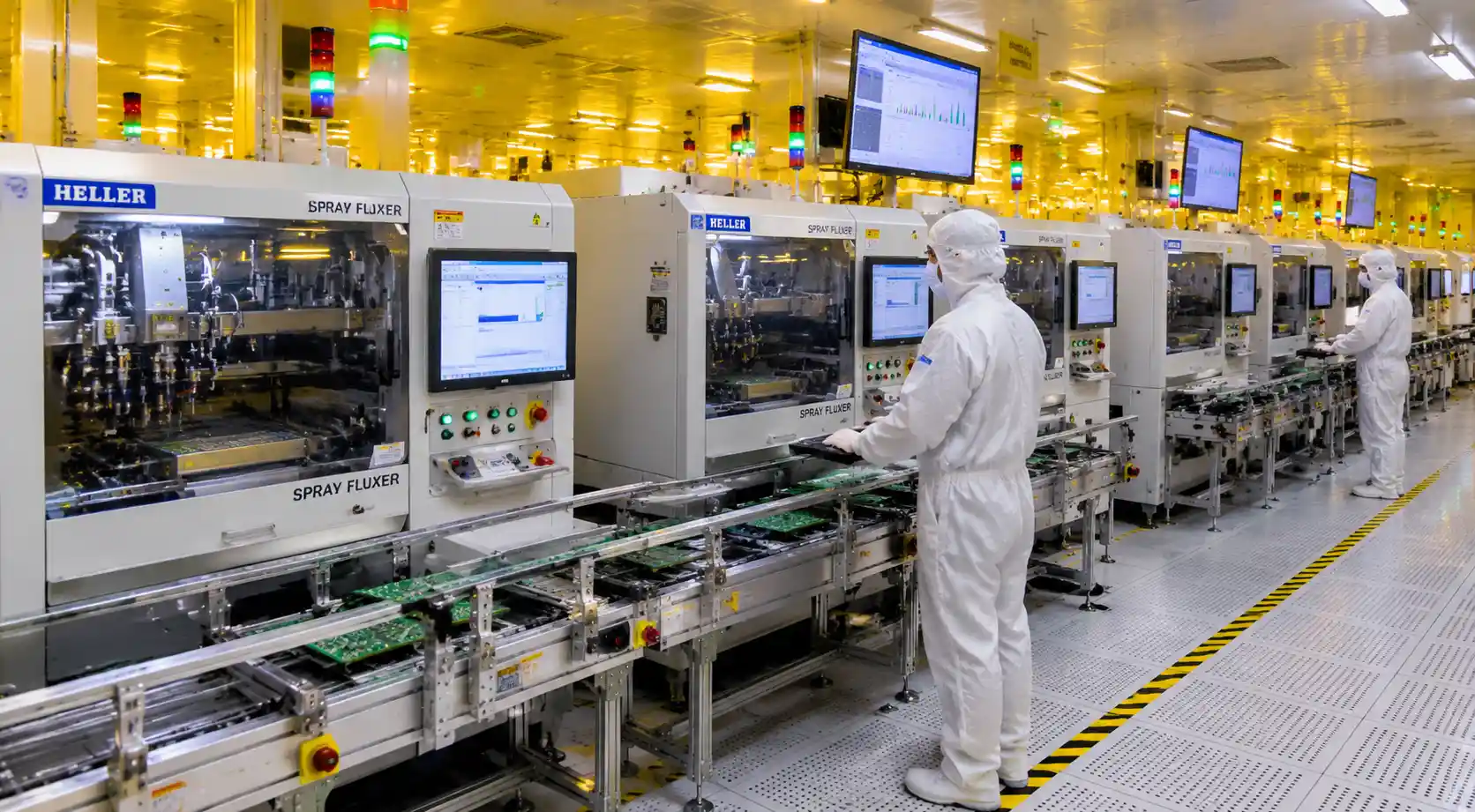 Electronics & PCB manufacturing spray application overview