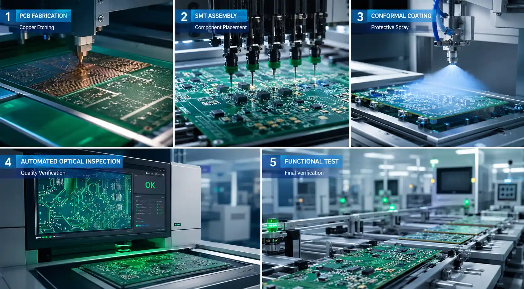 PCB microscopic contamination cleaning